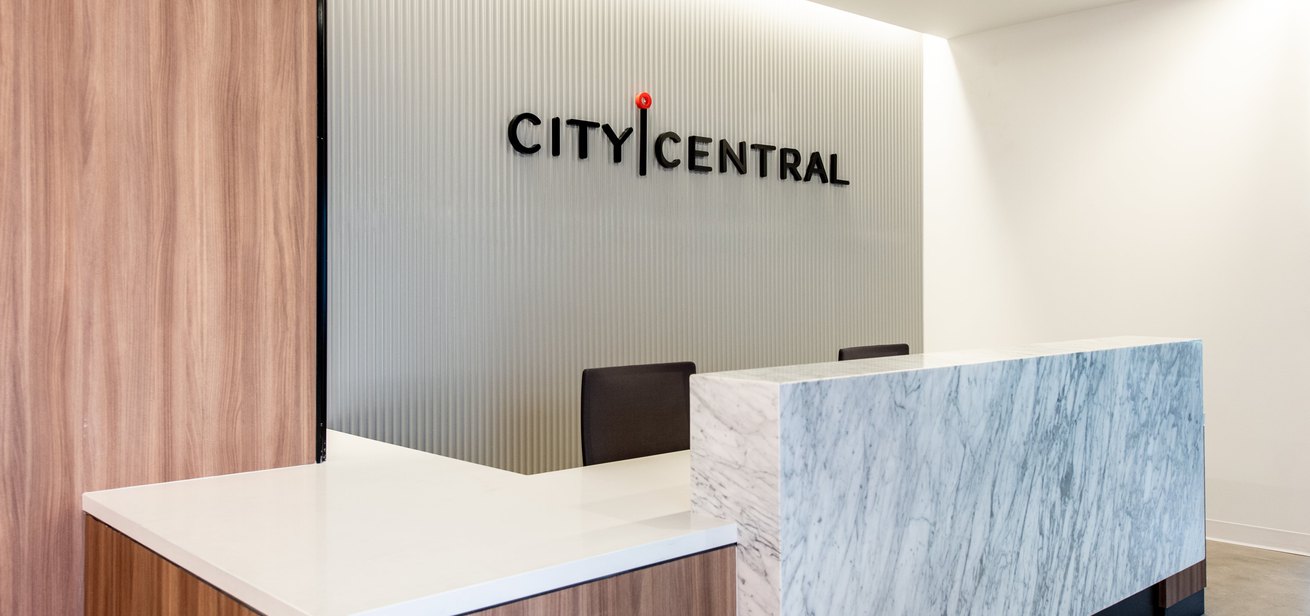 City Central business space entrance/reception area
